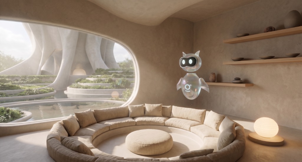 Japandi Microcement Living Sanctuary